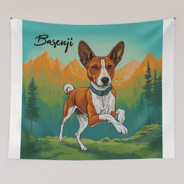 Item preview, Basenji Let’s go on a hike—no barks, just yodels of joy designed and sold by FitEnvy.