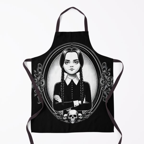 Item preview, Gothic Portrait of Dark-Haired Girl with Skulls designed and sold by IllumeInk.