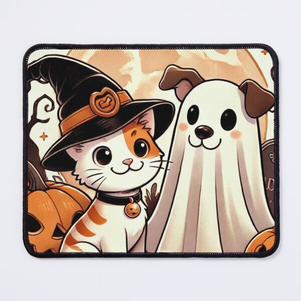 Item preview, Halloween Witch Cat Ghost Dog designed and sold by MJShop18.