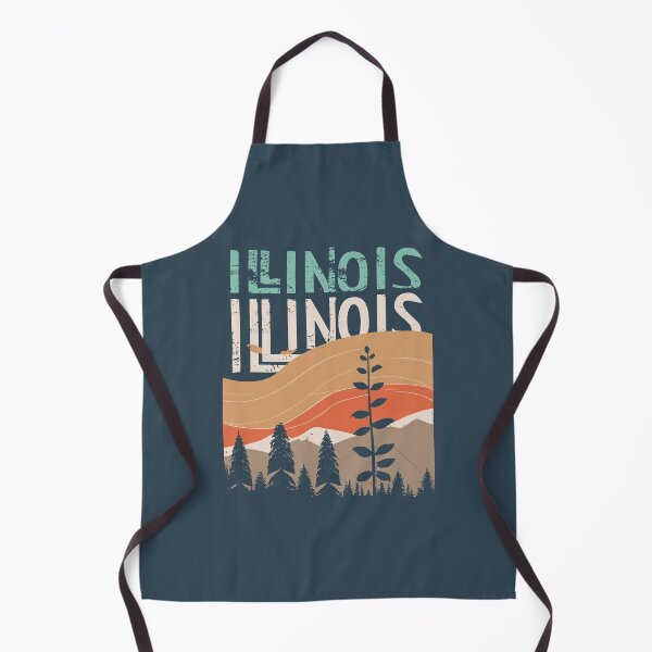 Item preview, Illinois - Vintage Sunset - Travel Badge designed and sold by Amazing States of America.