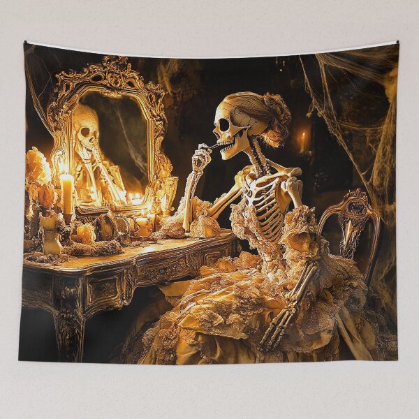 Item preview, The Skeletal Lady at the Hairdresser designed and sold by lylange.