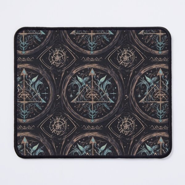 Item preview, Arcane Geometry: Mystical Floral Sigil designed and sold by darksydemoon.