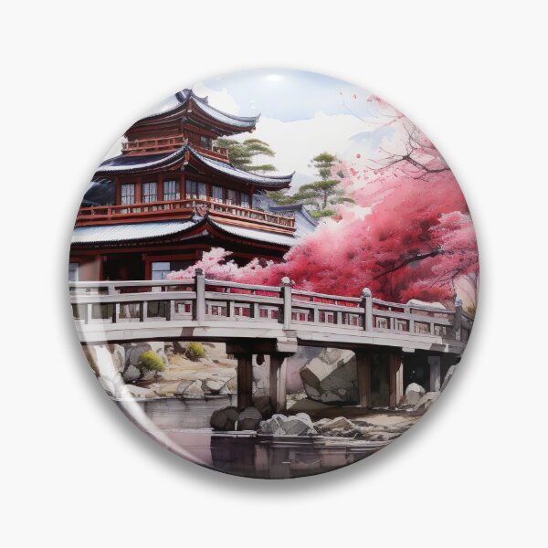 Item preview, Japanese Watercolor - Daigo ji Temple designed and sold by KootenayDesigns.