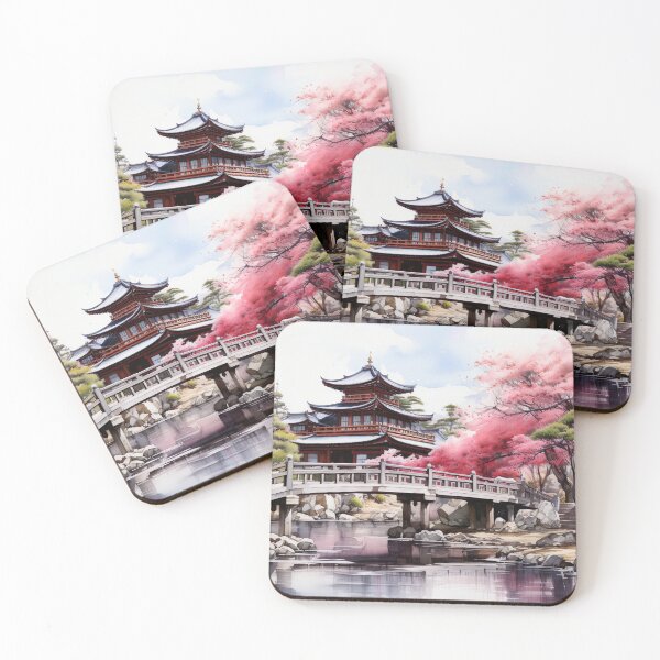 Item preview, Japanese Watercolor - Daigo ji Temple designed and sold by KootenayDesigns.