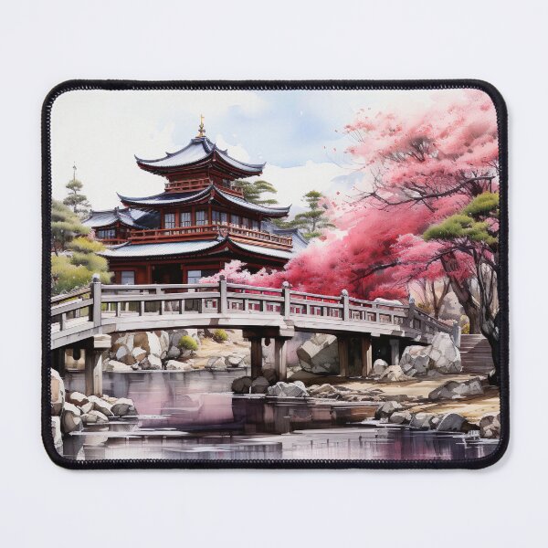Item preview, Japanese Watercolor - Daigo ji Temple designed and sold by KootenayDesigns.