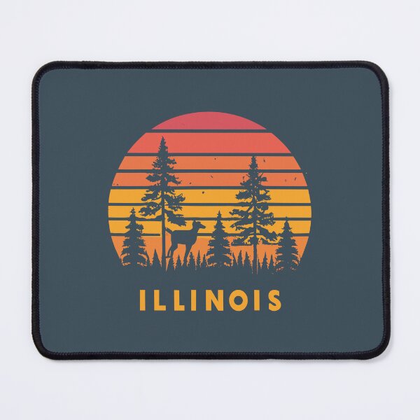 Item preview, Illinois - Vintage Sunset - Travel Badge designed and sold by Amazing States of America.