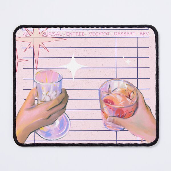 Item preview, Guest Check - Pink mixed drinks designed and sold by bowsbotanicals.