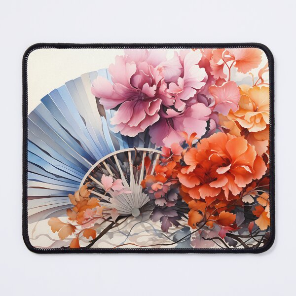 Item preview, Japanese Watercolor - Fans Sensu designed and sold by KootenayDesigns.