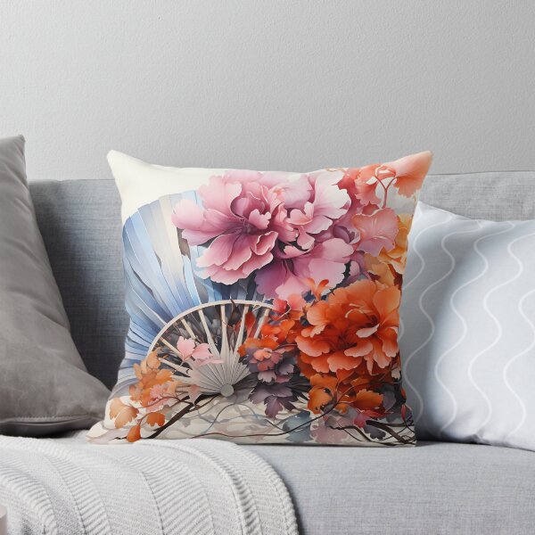 Item preview, Japanese Watercolor - Fans Sensu designed and sold by KootenayDesigns.