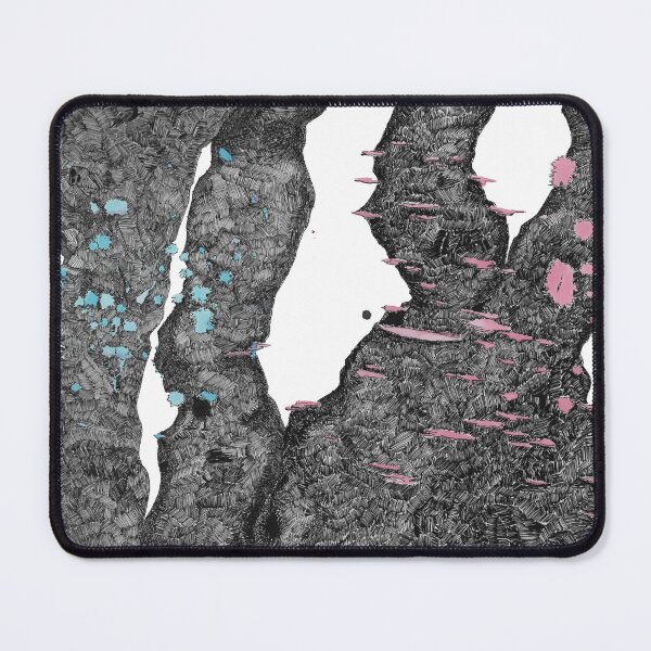 Item preview, blue and pink mushrooms designed and sold by cookidevour.
