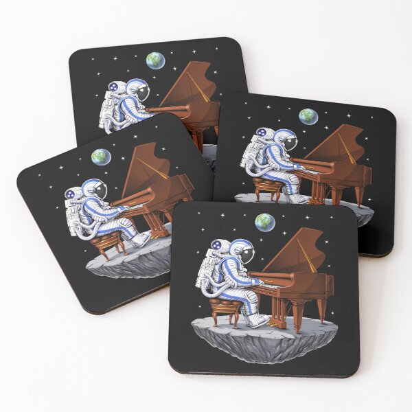 Item preview, Space Astronaut Pianist designed and sold by underheaven.