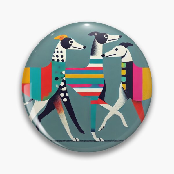 Item preview, Sighthound Greyhound Whippet Lurcher Abstract #9 designed and sold by Pet Canvas.