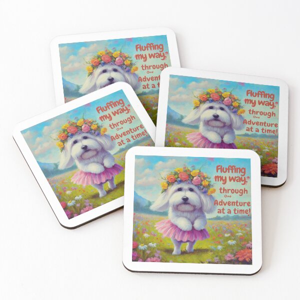 Item preview, Coton de Tulear : Fluffing my way through, one adventure at a time! designed and sold by FitEnvy.