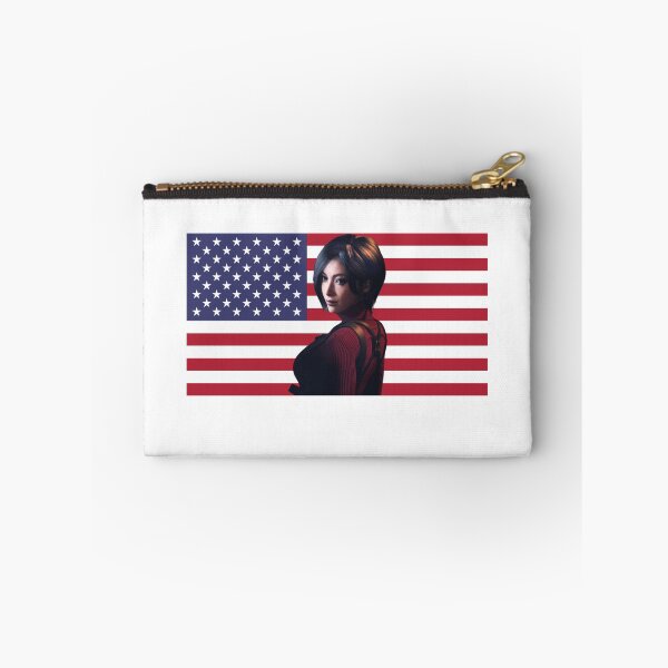 Item preview, Ada Wong on American Flag | Ada Wong | Ada Wong for President | Resident Evil | Resident Evil 4 | Resident Evil Sticker designed and sold by matchaisu.