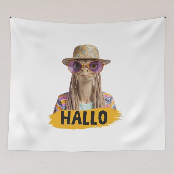 Item preview, HALLO - OSTRICH – Cool Street Style OSTRICH Design designed and sold by Colorful-Garden.