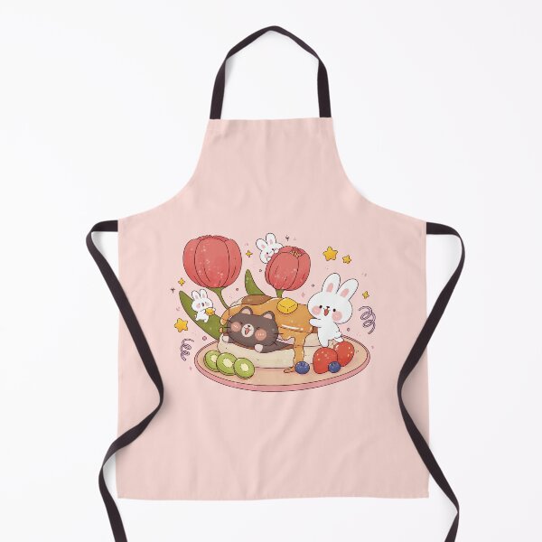 Item preview, Bunny Cat Yummy Pancake designed and sold by NasDoodleArt.