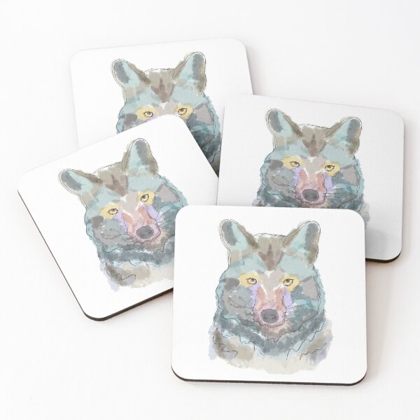 Item preview, Colourful Husky contour line art designed and sold by Kumquat-Lemon.