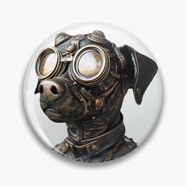 Item preview, Steampunk Dog in Goggles designed and sold by effervescence.