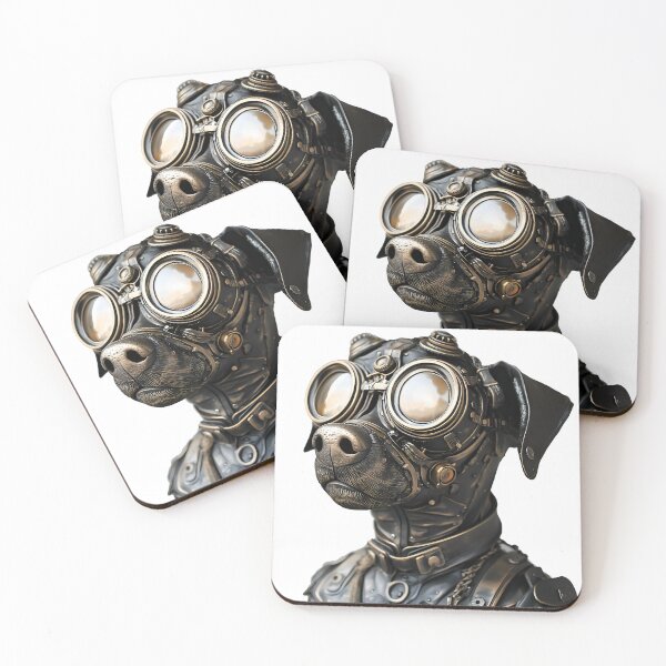 Item preview, Steampunk Dog in Goggles designed and sold by effervescence.
