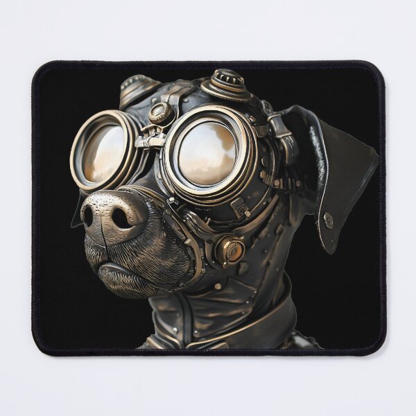 Item preview, Steampunk Dog in Goggles designed and sold by effervescence.