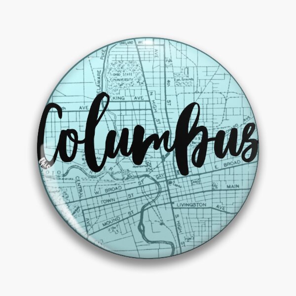 Item preview, Columbus Map Circle designed and sold by alicatcreations.