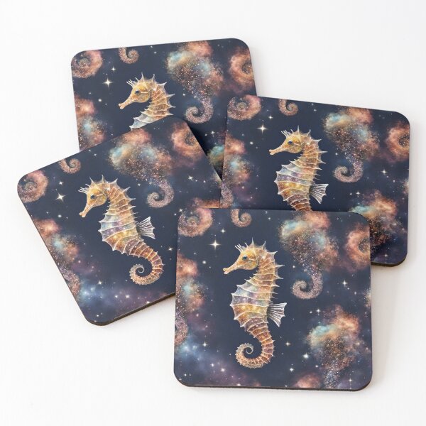 Item preview, Galaxy Space Seahorse designed and sold by vintage-art.