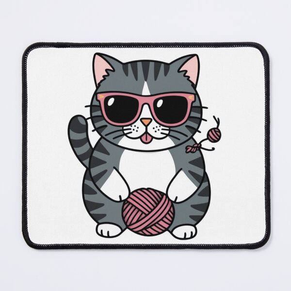 Item preview, Funny Cat Rocking Black Shades designed and sold by Mystickerrstore.