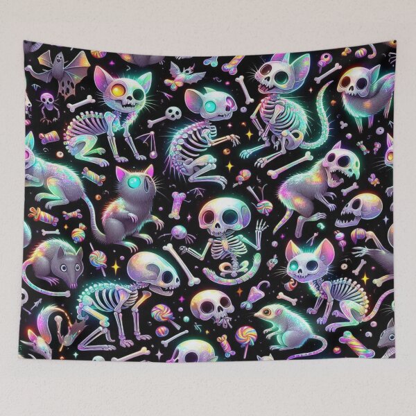 Item preview, "Dead Halloween Animals with Holographic Bones" designed and sold by Imaginarium of Chaos falcon88 .