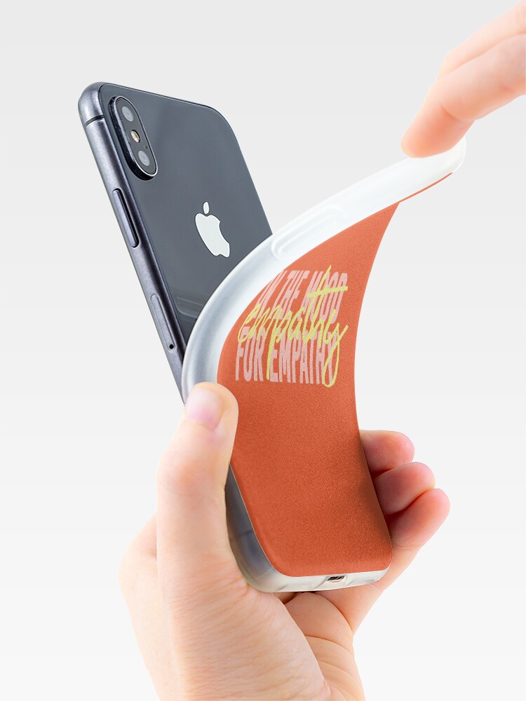 Alternate view of Orange Empathy iPhone Case