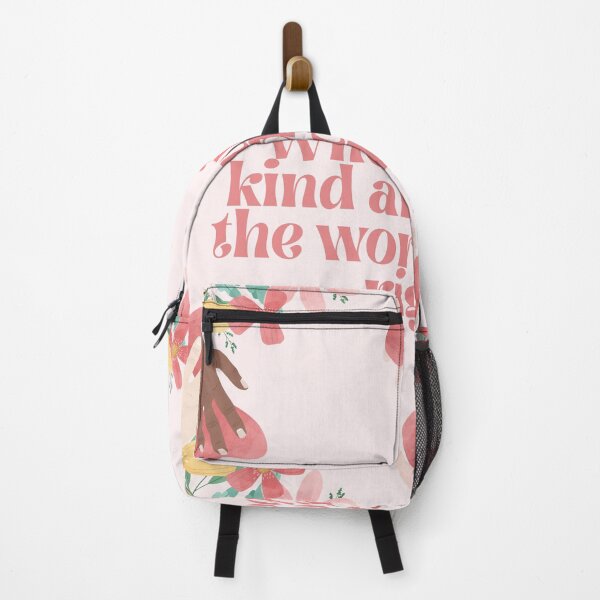 Item preview, Inspirational quote - When you're kind and polite the world will be right - Kindness pink designed and sold by emcazalet.
