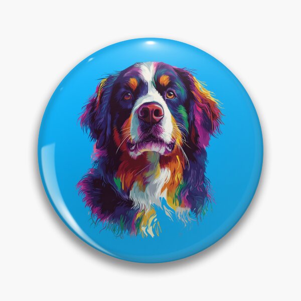 Item preview, Synthwave Bernese Mountain Dog  designed and sold by Proteinmalac.