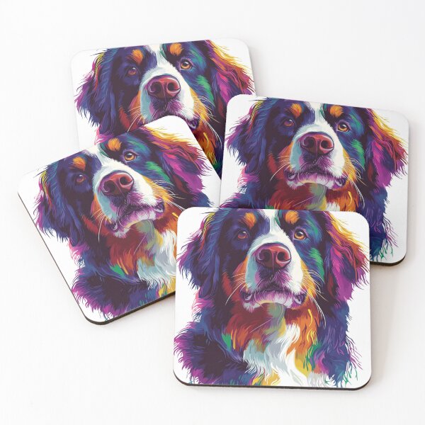 Item preview, Synthwave Bernese Mountain Dog  designed and sold by Proteinmalac.
