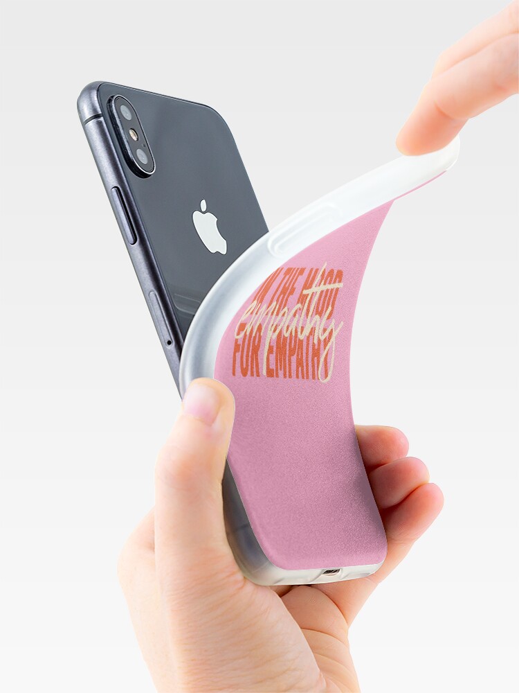Alternate view of Pink Empathy iPhone Case