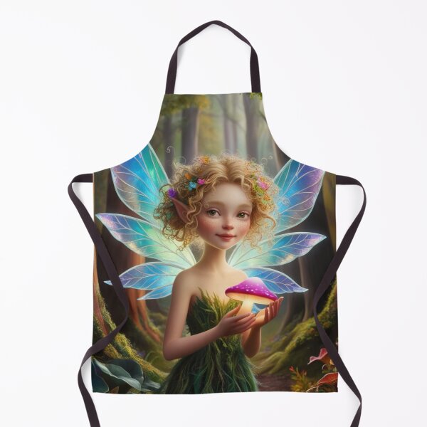Item preview, Enchanting Forest Fairy Holding a twinkling  Mushroom designed and sold by T-shirtMill.