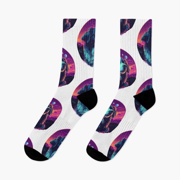 Item preview, Synthwave Border Collie designed and sold by Proteinmalac.