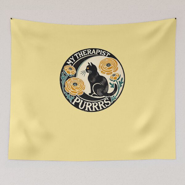 Item preview, My Therapist Purrs designed and sold by FrictionMaxxing.