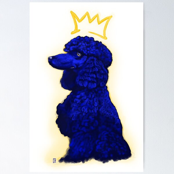 Item preview, RHOyal Queen Poodle in Blue designed and sold by lsjordan.
