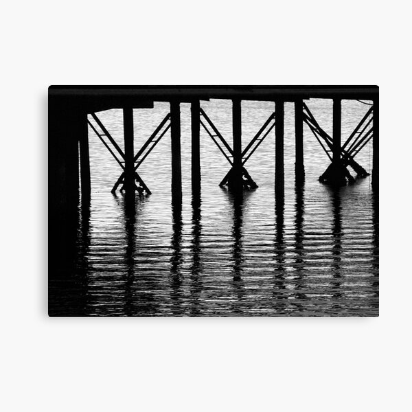 Crossed Piers Canvas Print