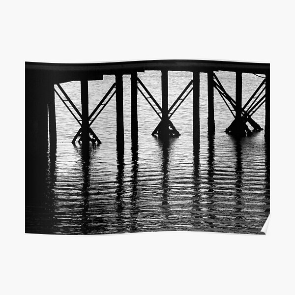 Crossed Piers Poster