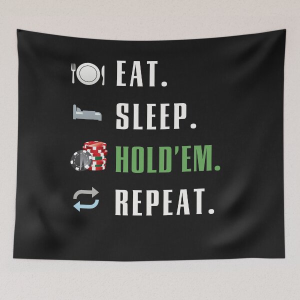 Item preview, Eat Sleep Holdem Repeat designed and sold by merchhost.