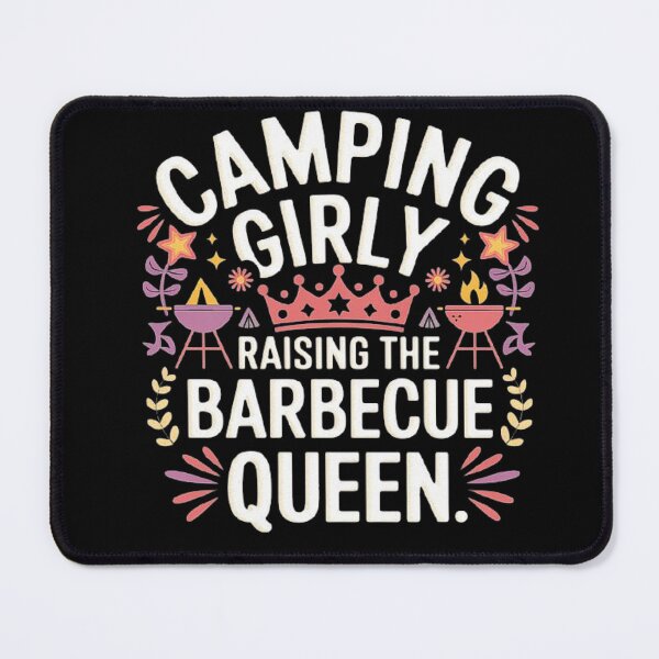 Item preview, Camping Girly Barbecue Queen Design designed and sold by love3617.