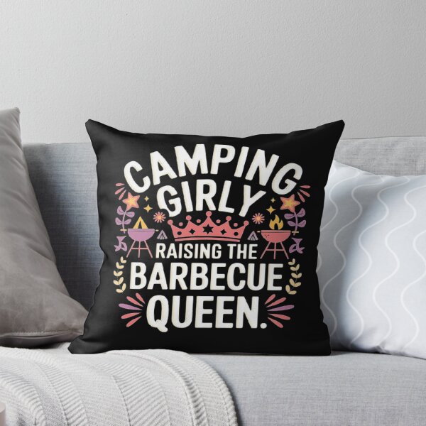 Item preview, Camping Girly Barbecue Queen Design designed and sold by love3617.