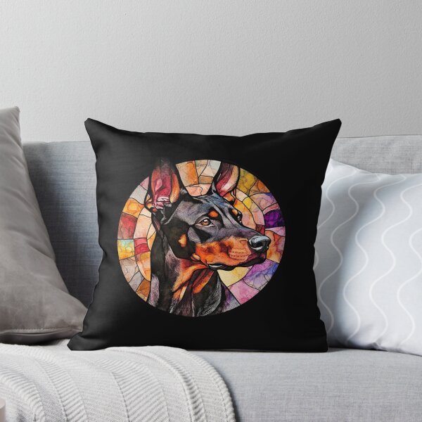 Item preview, Stained Glass Doberman designed and sold by Proteinmalac.