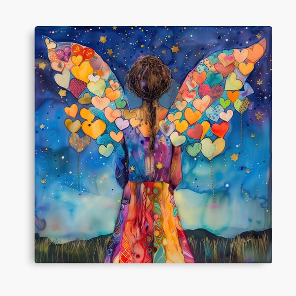 Item preview, Guardian Angel with Heart Wings designed and sold by IlluminatingJoy.