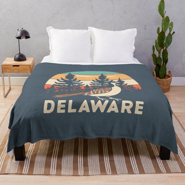 Item preview, Delaware - Vintage Sunset - Travel Badge designed and sold by Amazing States of America.