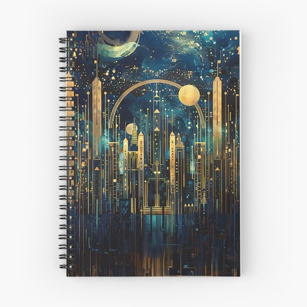 Item preview, Art Deco Cityscape Night 5 designed and sold by Made-by-Gus.