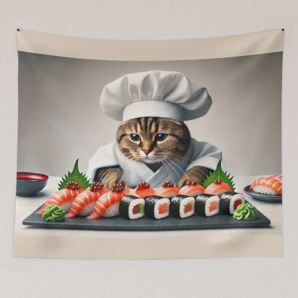 Item preview, Chef Sashimi - Master of Sushi Creations designed and sold by WheelieGdArt.