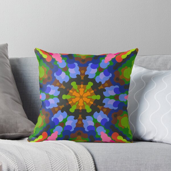 Item preview, Retro Mandala Green Blue and Pink designed and sold by WormholeOrbital.