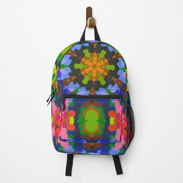 Item preview, Retro Mandala Green Blue and Pink designed and sold by WormholeOrbital.