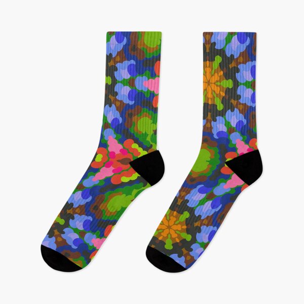 Item preview, Retro Mandala Green Blue and Pink designed and sold by WormholeOrbital.